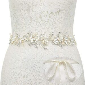 Flower Bridal Belt Rhinestone Wedding Belt Evening Dress Sash Accessories